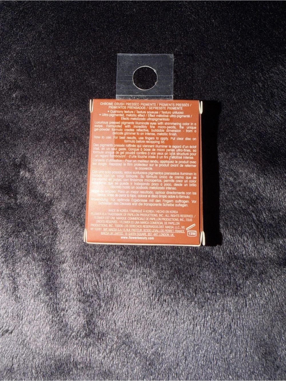 Flower Beauty Chrome Crush Pressed Pigment Eyeshadow Topaz 0.10 oz Brand New